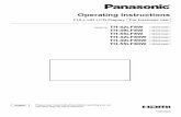 Operating Instructions - Panasonic...2 English Dear Panasonic Customer Welcome to the Panasonic family of customers. We hope that you will have many years of enjoyment from your new