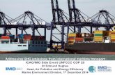 Addressing GHG emissions from international maritime transport … · 2015-03-23 · Addressing GHG emissions from international maritime transport ICAO/IMO Side Event UNFCCC COP