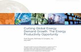 Curbing global energy demand growth · This report is solely for the use of client personnel. No part of it may be circulated, quoted, or reproduced for distribution outside the client