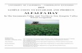 SAMPLE COSTS TO ESTABLISH AND PRODUCE ALFALFA HAYSample Costs to Establish and Produce Alfalfa Hay In the Sacramento Valley and Northern San Joaquin Valley Flood Irrigated-2015 ...