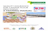 QUALITY ASSURANCE FOR CASSAVA FLOUR …hqcf.iita.org/.../04/5_harmonized-standards-_cassava.pdfQuality Assurance manual for Cassava Flour Processing: A Training Manual. ASERECA, Entebbe,
