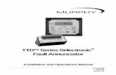 TTD Series Selectronic Fault AnnunciatorEach of the 48 inputs can be configured for “Shutdown” or “Alarm Only”. Any input can be locked out by one of the two Start-Run timers,