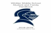 Whittier Middle School Student and Family Handbook · Pam Tracy LPN ptracy@rsu16.org Lawrence Williams Band 7-12 lwilliams@rsu16.org Ell Fanus Gifted and Talented Services efanus@rsu16.org
