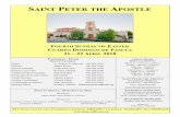 SAINT PETER THE APOSTLE · información o para hacer una promesa o donación segura en línea. Su participación, independientemente de la can-tidad, hace la diferencia. Tu generosidad