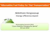 “Alternative Fuel Policy for Thai Transportation ... · “Alternative Fuel Policy for Thai Transportation” 1 Automotive Summit 2014 “Green Mobility Changing the World” 20