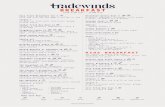 Tradewinds Menu V13 - The American Club · Tradewinds Granola 7 with seasonal fruit & Greek yogurt Vegetable Frittata 10 zucchini, pumpkin, spinach, tomatoes, monterey jack, hollandaise