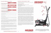 Preventive Maintenance Chart KEISER M5 STRIDER WARRANTY …manuals.keiser.com/downloads/M5/565501A_M5_Strider_Quickstart.pdf · The Keiser M5 Strider is a revolutionary new way to