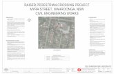 RAISED PEDESTRIAN CROSSING PROJECT MYRA STREET, WAHROONGA, NSW CIVIL … · 2020-02-18 · civil engineering works general notes: 1. all work to be carried out in accordance with