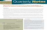 NSW DPI Quarterly Notes · 2014-12-23 · April 2008 No 128 NSW DPI Geological Survey of New South Wales Quarterly Notes Mineral Systems and Processes in New South Wales: a project