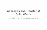 Collection of Solid Waste - University of Asia Pacific 4_431.pdf · Primary Collection. collection of solid waste from the source of generation and transportation of waste to the