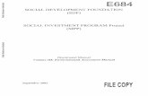SOCIAL DEVELOPMENT FOUNDATION (SDF) …...SOCIAL DEVELOPMENT FOUNDATION (SDF) SOCIAL INVESTMENT PROGRAM Project (SIPP) Operational Manual Volume III: Environmental Assessment Manual