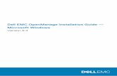 Dell EMC OpenManage Installation Guide Microsoft Windows · • The Dell EMC OpenManage Server Administrator SNMP Reference Guide documents the SNMP management information base (MIB).
