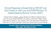 Clinical Response to Avapritinib by RECIST and Choi Criteria in … · Clinical Response to Avapritinib by RECIST and Choi Criteria in ≥4th Line and PDGFRA Exon 18 Gastrointestinal