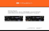 Three-Input Switcher for HDMI and VGA - Atlona · AT-HDVS-200-TX / AT-HDVS-200-TX-PSK 4 Atlona, Inc. (“Atlona”) Limited Product Warranty Coverage Atlona warrants its products