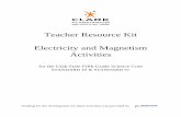 Teacher Resource Kit Electricity and Magnetism Activities · Any free electrons in the air are strongly repelled by the negative charges in your hand and strongly attracted to the