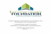 Lake Havasu Chamber Foundation for Education & Leadership ... · Lake Havasu Chamber Foundation for Education & Leadership Leadership Lake Havasu Havasu Leadership Development Graduate