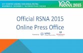 Official RSNA 2015 Online Press Office Official RSNA 2015 Online Press Office Powered by: Presenters