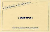 RADIO SERVICING · 2019-07-17 · A HOME STUDY TRAINING INSTITUTE FOR THE T'NO-WAY RADIO PROFESSION \\ Vi\ rr`l MTI was founded in 1960 by Motorola Communications and Electronics,