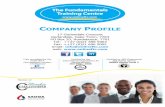 COMPANY PROFILE - The Fundamentals Training Centre · Certified by the International Organisation for Standardisation: ISO 9001: 2008 The ISO 9000 standard represents an international