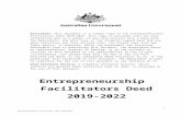 docs.employment.gov.au  · Web viewDisclaimer: This document is a sample copy of the Entrepreneurship Facilitators Deed 2019-2022.This copy is provided only for your information