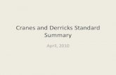 Cranes and Derricks Standard Summary s/EEI Spring... · 2011-10-25 · Digger Derricks •Fed OSHA, the Standard does not cover: –“Service trucks with mobile lifting devices designed