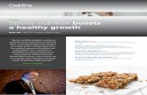 Sports nutrition boosts a healthy growth · 2019-07-09 · OAKLINS – Spot On Healthy food March 2019 2 As a reminder, here are the categories of players we have identified to monitor