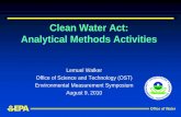 2007 Analytical Methods Activities - NELAC Institute · Ms. Marion Kelly – Dr. Robin Oshiro ... modifications to approved methods without prior EPA review z Specify essential method