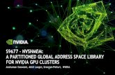NVSHMEM: A Partitioned Global Address Space Library for ... · Anshuman Goswami, Akhil Langer, Sreeram Potluri, NVIDIA S9677 - NVSHMEM: A PARTITIONED GLOBAL ADDRESS SPACE LIBRARY