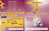 Lipids & Cosmetics · 2019-10-25 · WEDNESDAY, 29 JANUARY 19H30 // GALA EVENING HÔTEL DE RÉGION - 14, rue François de Sourdis - 33000 Bordeaux 08h30 Welcome coffee 09h00 LIPIDS