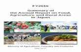 FY2016 Summary of the Annual Report on Food, Agriculture and … · 2019-12-20 · FY2016 Summary of the Annual Report on Food, Agriculture and Rural Areas in Japan Elementary school