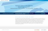 Application Portfolio Management · Application Portfolio Management: WHITE PAPER 2. The broad scope of EHRs . can make it possible to decommission applications with overlapping or