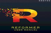 REFORMER - Amazon S3 · Reformer always needs an input (this can be either a live audio signal from a microphone or instrument) or a pre-recorded audio file placed in the timeline