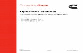 Operator Manual - Norwall · perform generator set installation or adjustment procedures; or remove, dismantle, or dispose of the generator set. 1.2 Warning, Caution, and Note Styles