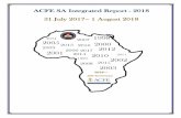 ACFE SA Integrated Report - 2018 31 July 2017 1 …...The mission of the ACFE is to reduce the incidence of fraud and white-collar crime and to assist the membership in fraud detection