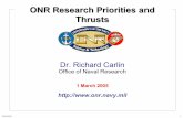 ONR Research Priorities and Thrusts · 2020-03-15 · 3/9/2005 2 Naval Research: Statutory Mission Vannevar Bush Harry S Truman Office of Naval Research (Public Law 588, 1946): “…