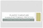 PLASTIC FURNITURE MANUFACTURING PROCESS · 2016-08-07 · Process Plastics used Marks left Tooling cost Production Volume Uses Rotational moulding low or medium density polythene
