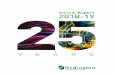 Redington insides 220619 · 4 redington (india) limited Annual Report 2018-19 5 1 corporate oerie 01-17 2 statutory reports 18-80 3 financial section 81-208 To evolve is To Take acTion