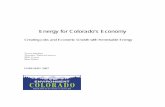 Energy for Colorado's Economy - Amazon Web Services · 4 Energy for Colorado’s Economy Executive Summary Developing Colorado’s renewable energy resources will yield better results