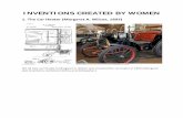 INVENTIONS CREATED BY WOMEN - Physics & Astronomyrmerlino/Inventions by Women.pdf · INVENTIONS CREATED BY WOMEN 1. The Car Heater (Margaret A. Wilcox, 1893) We all owe our thanks