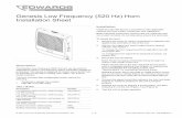 Genesis Low Frequency (520 Hz) Horn Installation Sheet520_Hz...Genesis Low Frequency (520 Hz) Horn Installation Sheet Description The Genesis Low Frequency (520 Hz) horn can be used