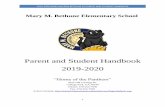 Mary M. Bethune Elementary School 2020 Parent... · Mary M. Bethune Elementary School is a Title I school, that met the state requirements for academic performance. A huge component