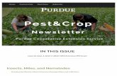 Pest & Crop Newsletter - Purdue Pest & Crop Newsletter Purdue Cooperative Extension Service IN THIS