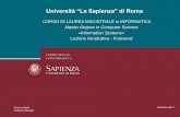Università “La Sapienza” di Romatwiki.di.uniroma1.it/pub/Sistemi_inf/WebHome/Intro_Info_System_2017_2.0.pdfInformation Systems course • Knowledge – functional model and info