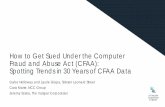 How to Get Sued Under the Computer Fraud and Abuse Act ... · Spotting Trends in 30 Years of CFAA Data Gabe Holloway and Laurie Glapa, Stinson Leonard Street Cara Marie, ... e.g.,