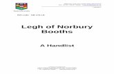 Legh of Norbury Booths · MOBBER LEY Unnamed properties LN 14-22 1809-1879 Barn Field LN 23 1805 Li'J 24 3 . Deeds relating to property in Mobberley. Parties: Willoughby Legh of Norbury