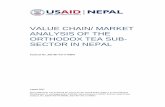 VALUE CHAIN/ MARKET ANALYSIS OF THE ORTHODOX TEA SUB ...thespicejournal.com/wp-content/uploads/2014/11/... · VALUE CHAIN/ MARKET ANALYSIS OF THE ORTHODOX TEA SUB-SECTOR IN NEPAL