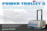 POWER TROLLEY 6 - Sinetech · POWER TROLLEY 6 Ÿ Fully portable trolley design Ÿ Silent Operation Ÿ No Petrol or Diesel required Ÿ Basically Maintenance free Ÿ Very fast smooth
