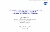 Verification and Validation Challenges for Adaptive Flight Control … · 2018-03-22 · Adaptive control can revolutionize traditional control technology to better manage significant