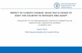 IMPACT OF CLIMATE CHANGE: WHAT FAO IS DOING TO ASSIT …pmg-assets.s3-website-eu-west-1.amazonaws.com/170314FAO.pdf · melting of polar ice caps and glaciers leading to sea level