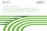 What works? A review of the evidence on financial ... · What works? A review of the evidence on financial capability interventions and older people in retirement 2 Executive Summary